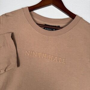 Ninth Hall Fundamentals Logo Chantrelle Long Sleeve‎ Oversized T-Shirt Mens XL